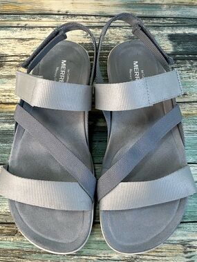 Merrell Monument Sandals Womens Size 6 Gray Casual Comfort Walking Summer Shoes